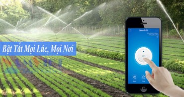 Điều khiển máy bơm tưới tự động qua điện thoại
